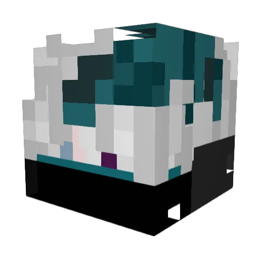 Neotyx Minecraft avatar head, 3D render