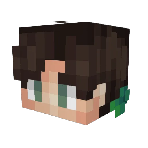 Neovel1 Minecraft avatar head, 3D render