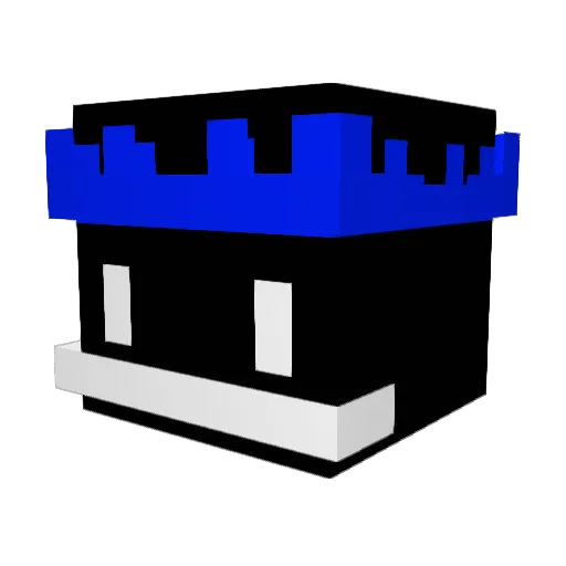 Neowus Minecraft avatar head, 3D render