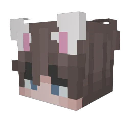NeoxChai Minecraft avatar head, 3D render