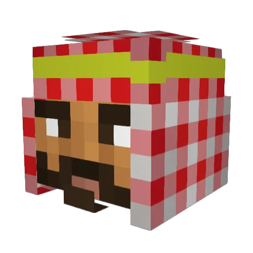 NeoxWyld Minecraft avatar head, 3D render
