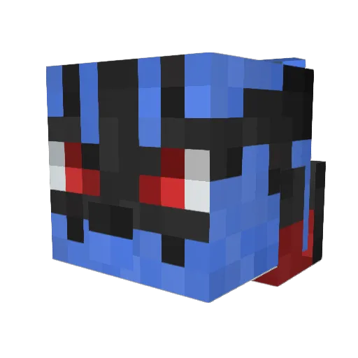 Neoxigid Minecraft avatar head, 3D render