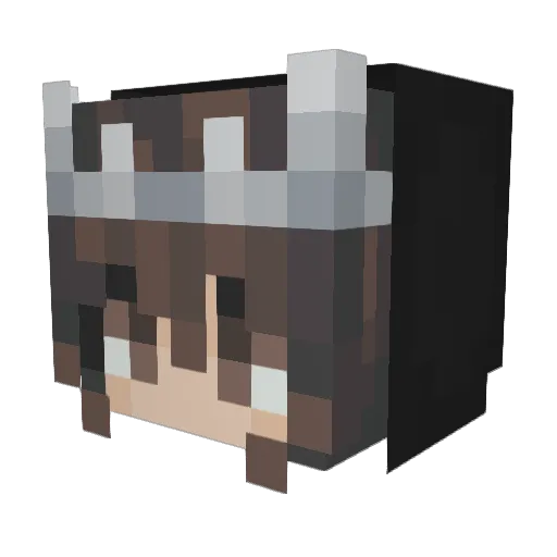 Neoyz Minecraft avatar head, 3D render