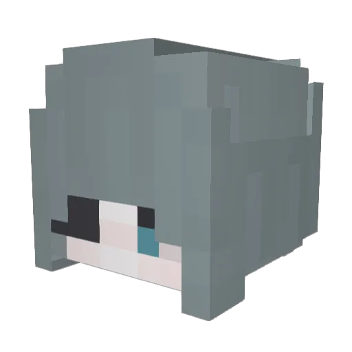 NepCreate Minecraft avatar head, 3D render