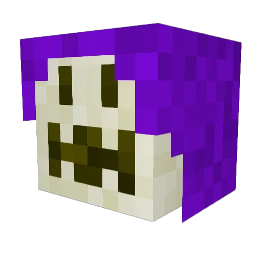 NepEend Minecraft avatar head, 3D render