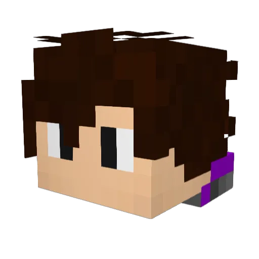 NepNath Minecraft avatar head, 3D render