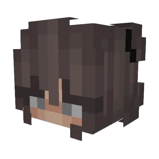 NepVortex64 Minecraft avatar head, 3D render