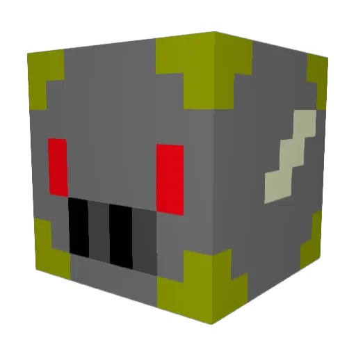 Nep_core Minecraft avatar head, 3D render