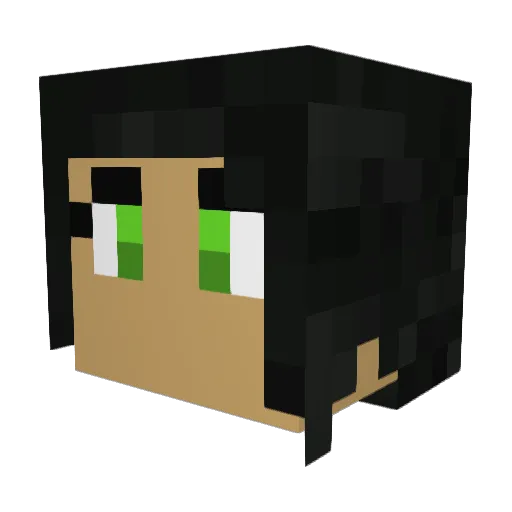 Nepa13 Minecraft avatar head, 3D render