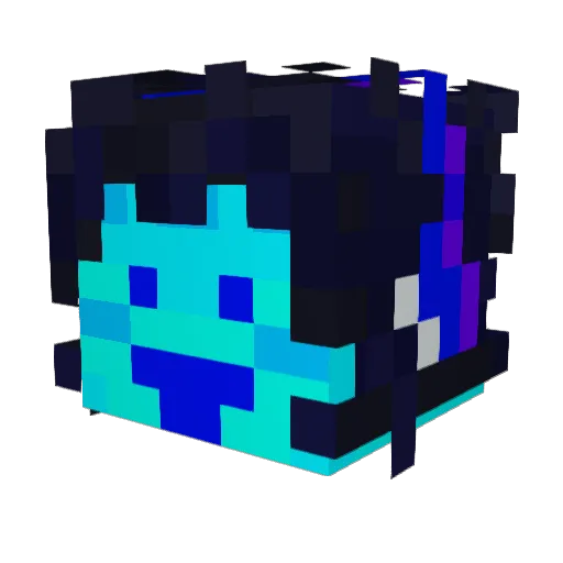 Nepapina Minecraft avatar head, 3D render