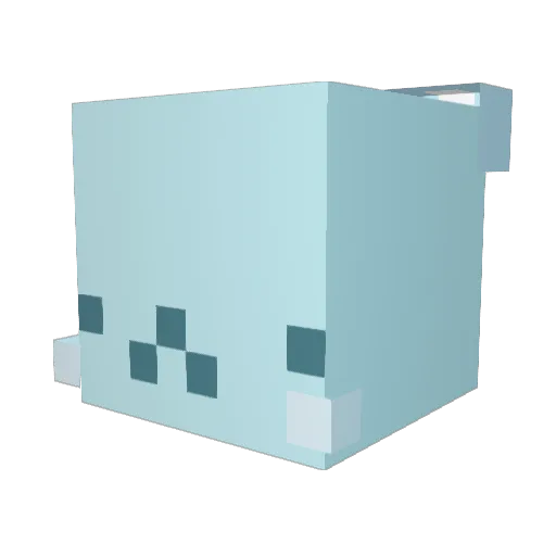 Nepfuu Minecraft avatar head, 3D render