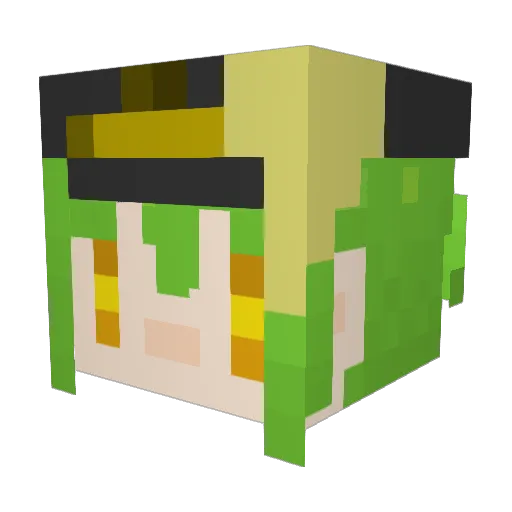 NephStear10 Minecraft avatar head, 3D render