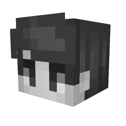 Nepharr Minecraft avatar head, 3D render