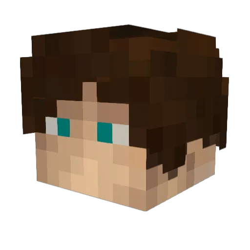 Nephetis_ Minecraft avatar head, 3D render