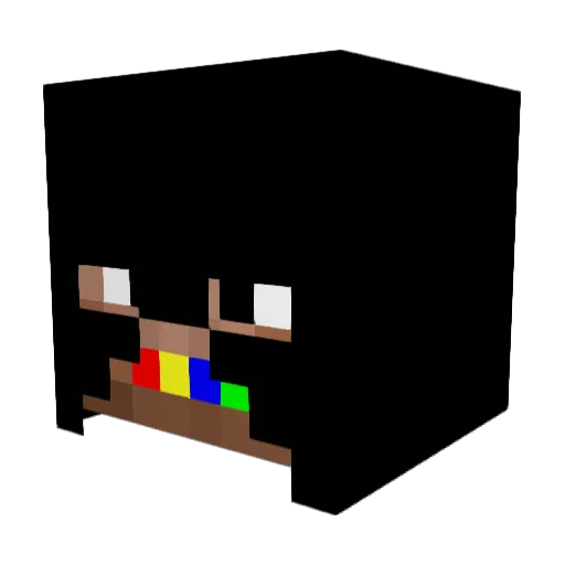 NephewWu Minecraft avatar head, 3D render
