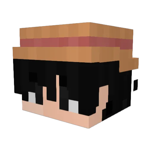 Nephilegor Minecraft avatar head, 3D render