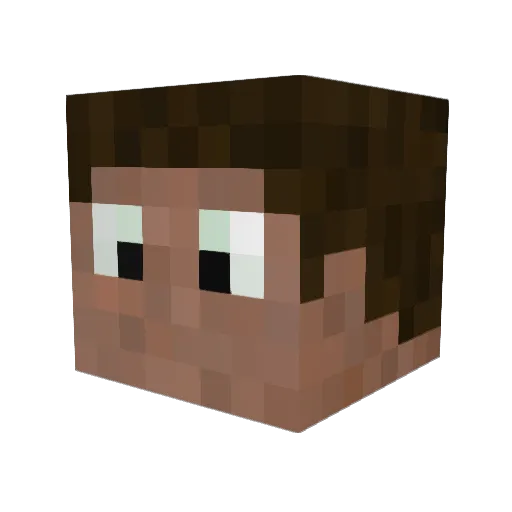 Nephilim_H Minecraft avatar head, 3D render