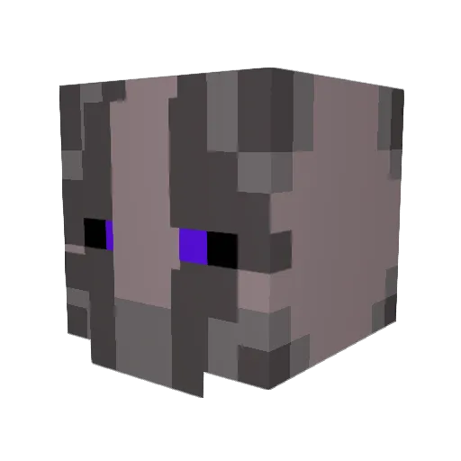 Nephrakt Minecraft avatar head, 3D render