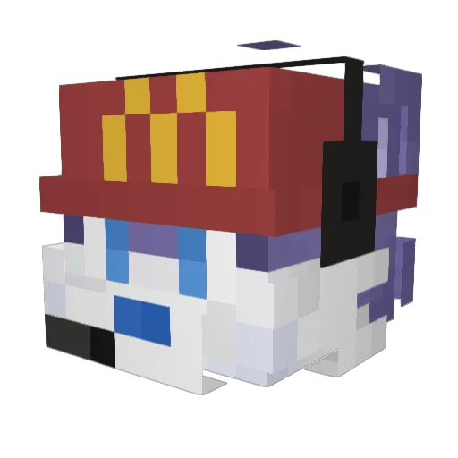 Nepisific Minecraft avatar head, 3D render