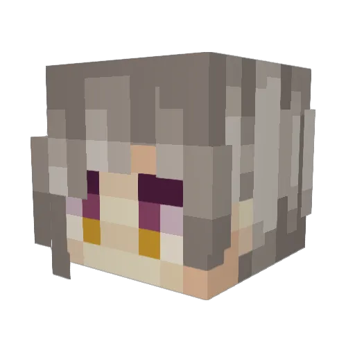 Neplojin Minecraft avatar head, 3D render