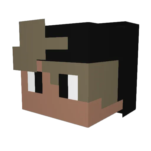 Neposlushnik Minecraft avatar head, 3D render