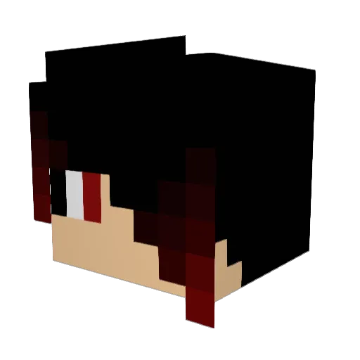 Nepotanio Minecraft avatar head, 3D render