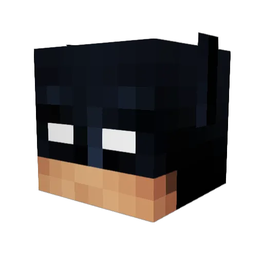 Nepoxer Minecraft avatar head, 3D render