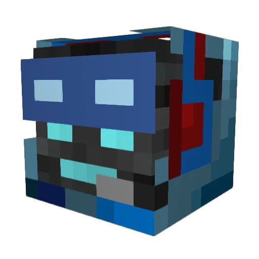 NeppyJunior Minecraft avatar head, 3D render