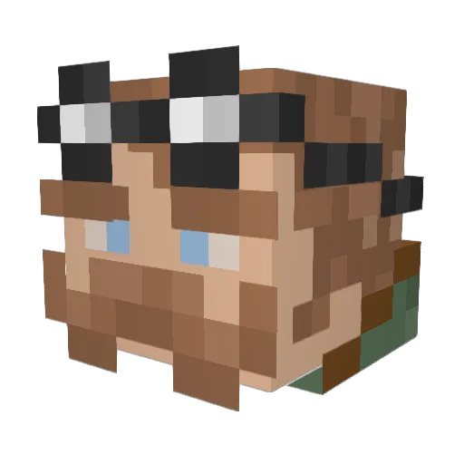 NeppyTheGiant Minecraft avatar head, 3D render