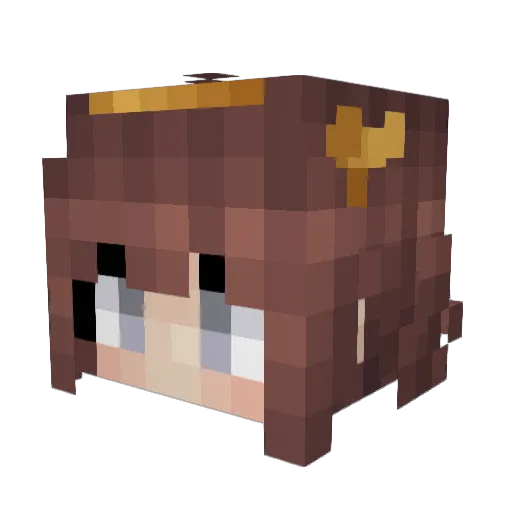 Nepretzel Minecraft avatar head, 3D render