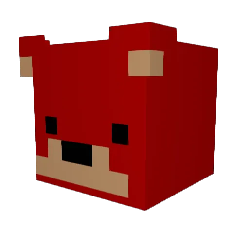 Neprolll Minecraft avatar head, 3D render