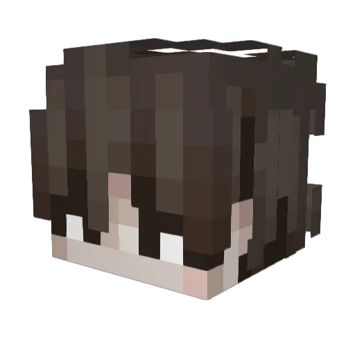 Nepskul Minecraft avatar head, 3D render