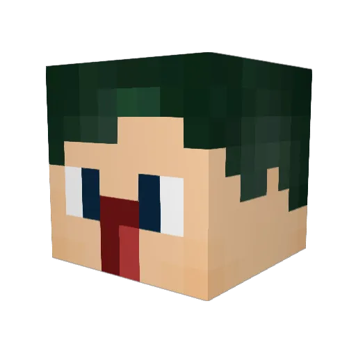 Nepst Minecraft avatar head, 3D render