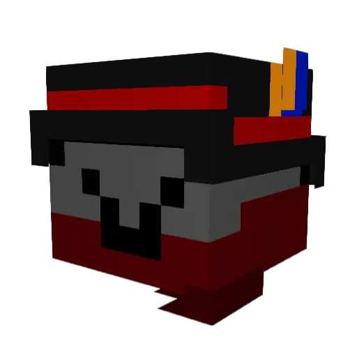 Neptance Minecraft avatar head, 3D render