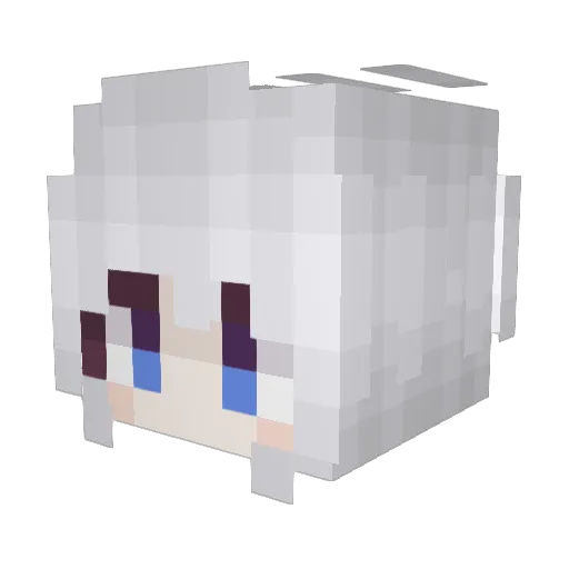 Neptune108 Minecraft avatar head, 3D render