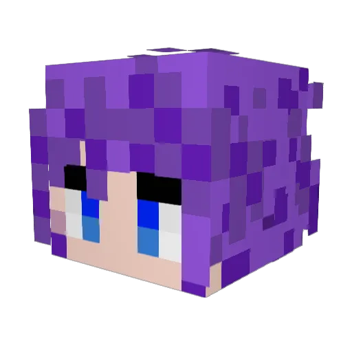 Neptune16972 Minecraft avatar head, 3D render