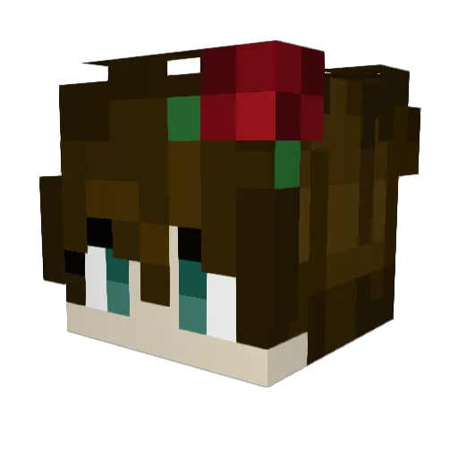 Neptune_85 Minecraft avatar head, 3D render