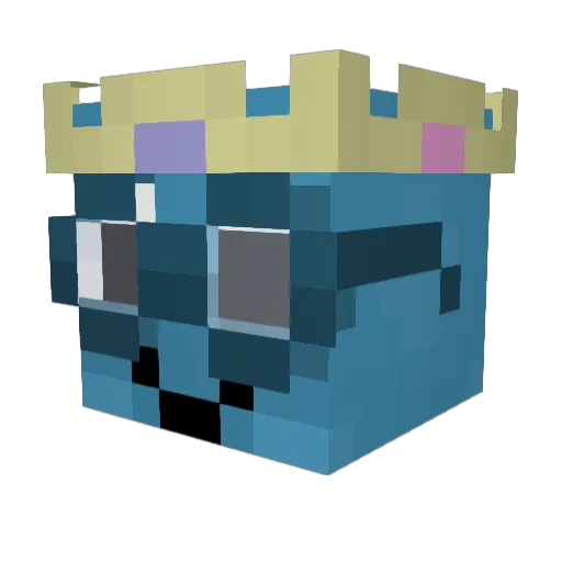 Neptunedestroyer Minecraft avatar head, 3D render