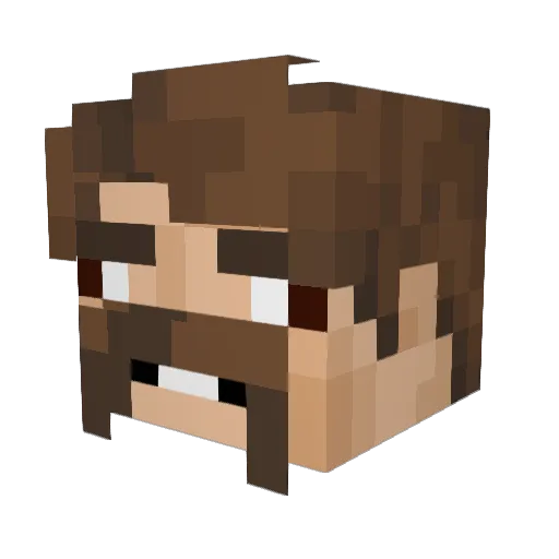 NeptunesName Minecraft avatar head, 3D render