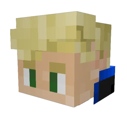 Neptunusong120 Minecraft avatar head, 3D render