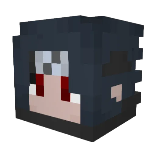 Neqhbet Minecraft avatar head, 3D render
