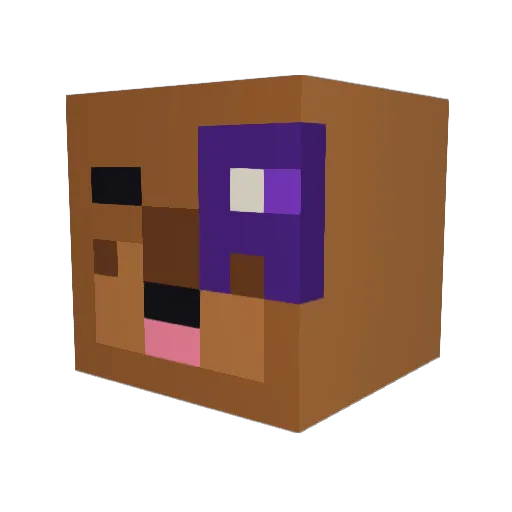 Ner0Zin Minecraft avatar head, 3D render