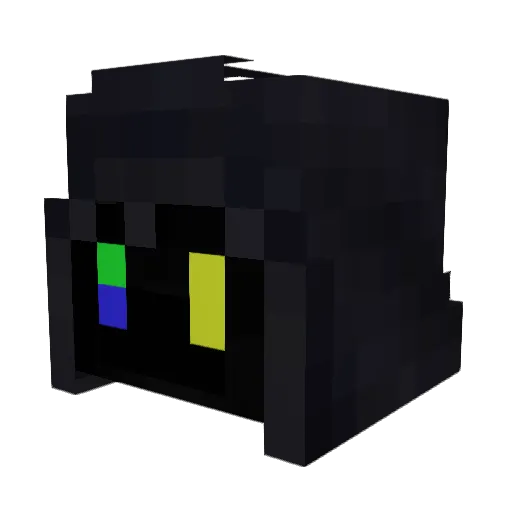 Nera_Arial_WD Minecraft avatar head, 3D render