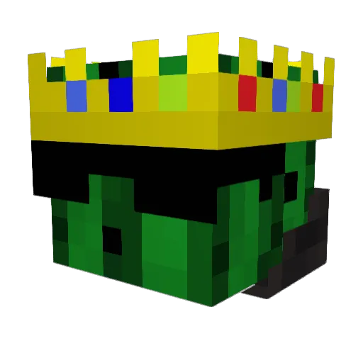 Nera_War Minecraft avatar head, 3D render
