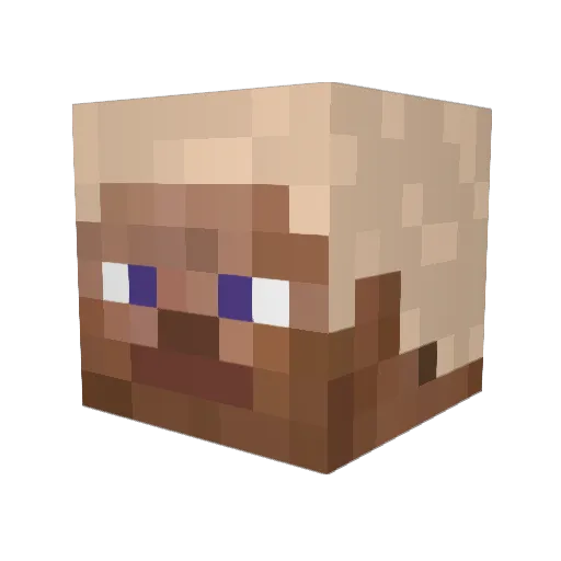 NerbeisXD Minecraft avatar head, 3D render