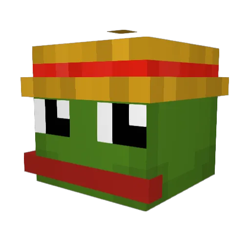 Nerd478 Minecraft avatar head, 3D render