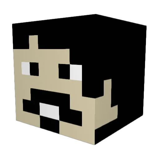 NerdFlanders303 Minecraft avatar head, 3D render
