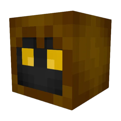 NerdOnParade Minecraft avatar head, 3D render