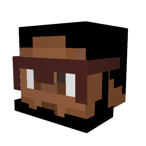 Nerd_Gang_BBE Minecraft avatar head, 3D render