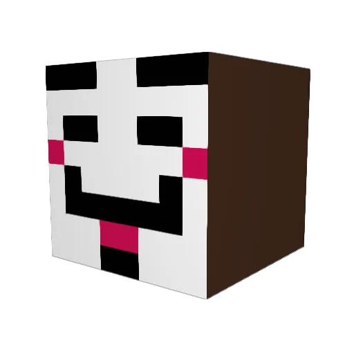 Nerd_John Minecraft avatar head, 3D render